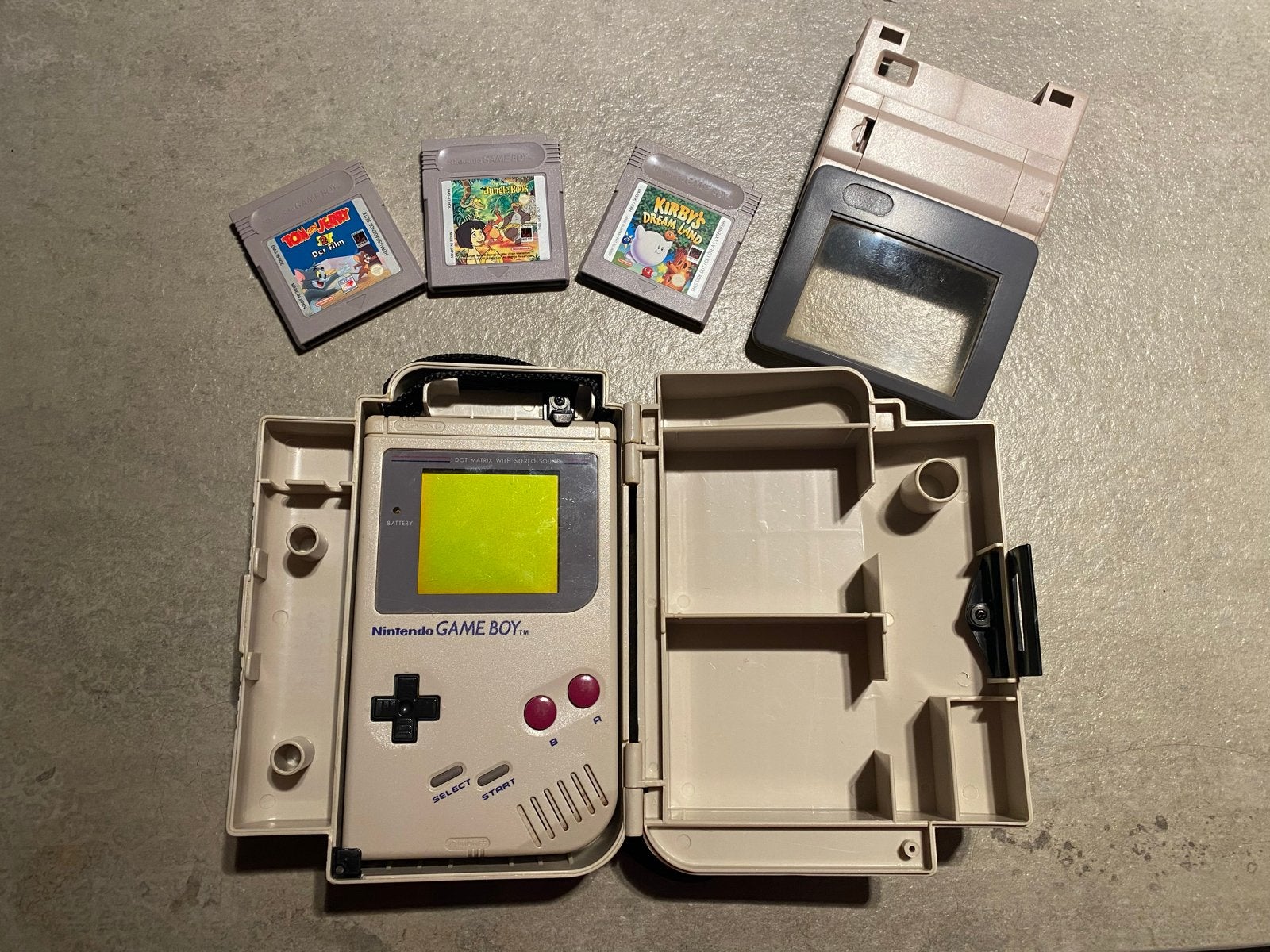 Gameboy Classic met accessoires en 3 spellen, Gebruikt, Overige genres, 1 speler, Ophalen of Verzenden