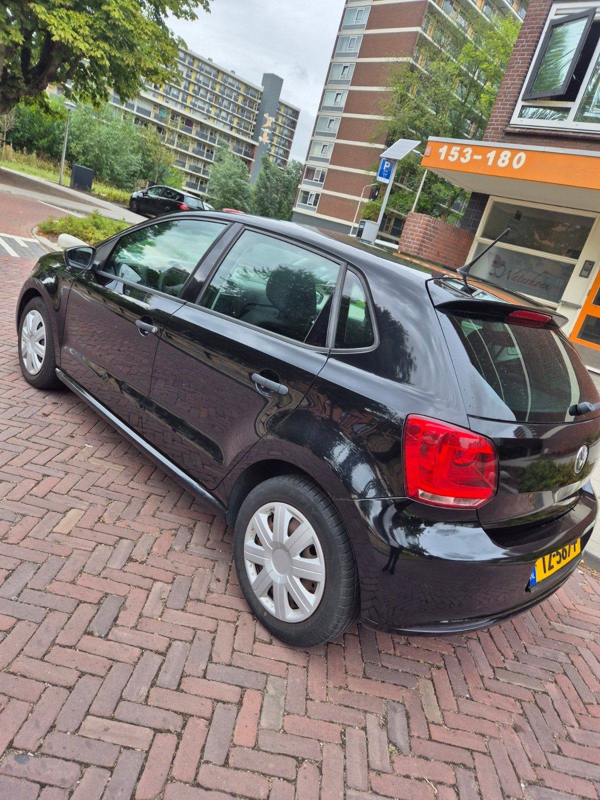 Volkswagen Polo 1.2 6V 44KW 2009 Zwart, Voorwielaandrijving, 967 kg, 40 €/maand, 1198 cc