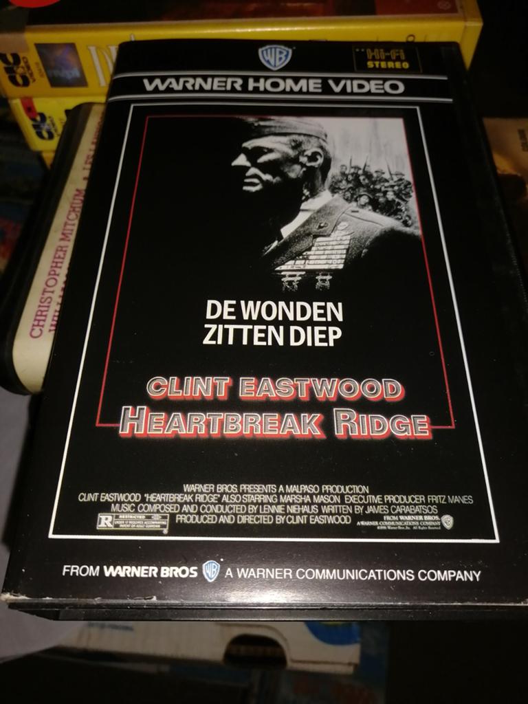 VHS ex-rental - Heartbreak Ridge, Cd's en Dvd's, Vanaf 16 jaar, Ophalen of Verzenden, Gebruikt, Horror