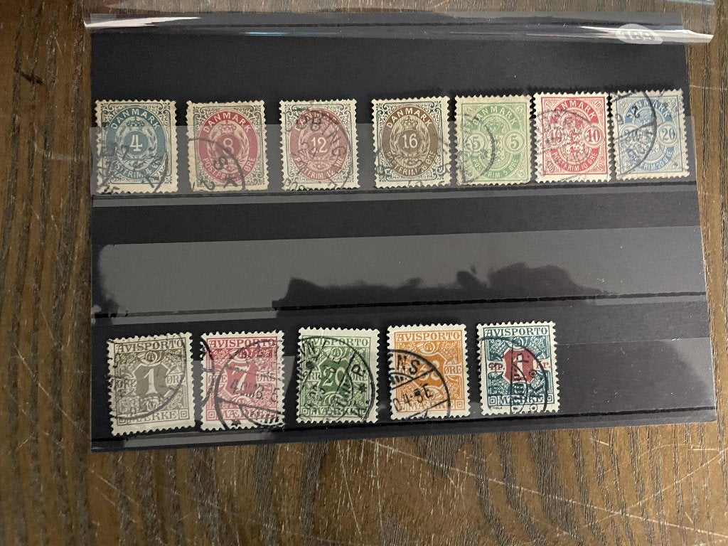 oude postzegels Denemarken kaart 189, Postzegels en Munten, Verzenden, Denemarken, Gestempeld