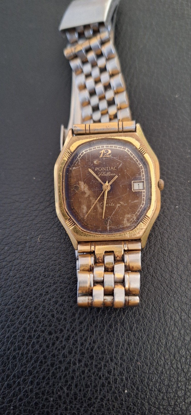 Pontiac horloge  55 jaar oud loopt prima, Ophalen, Gebruikt, Overige merken