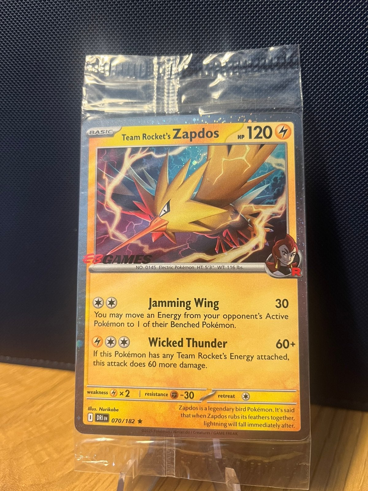 EBgames Zapdos #070 Sealed, Ophalen of Verzenden, Zo goed als nieuw