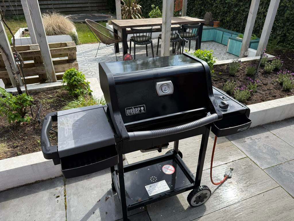 Weber Spirit silver gasbarbecue incl gasfles, Tuin en Terras, Houtskoolbarbecues, Ophalen, Zo goed als nieuw