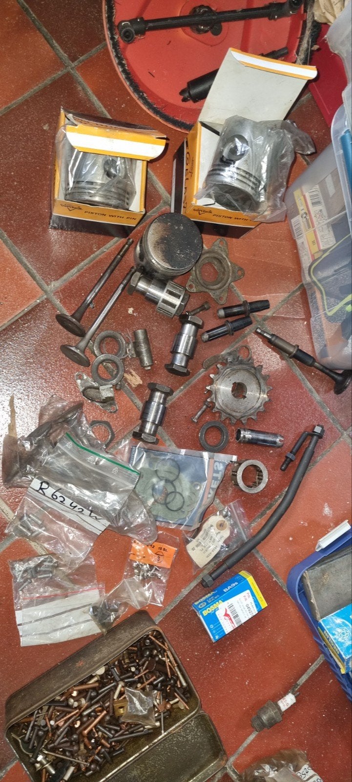 oude motor onderdelen, Motoren, Ophalen of Verzenden, Gebruikt