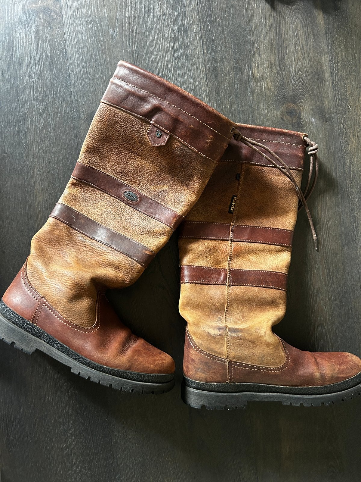 Dubarry Lange Laarzen - Nieuwe Zool - maat 39, Ophalen of Verzenden, Gedragen, Bruin, Hoge laarzen