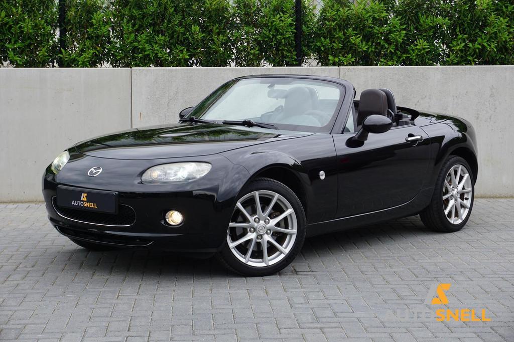 Mazda MX-5 1.8 Touring Niseko Hardtop Climate Cruise Leder, Auto's, Mazda, Achterwielaandrijving, Gebruikt, 4 cilinders, Cabriolet