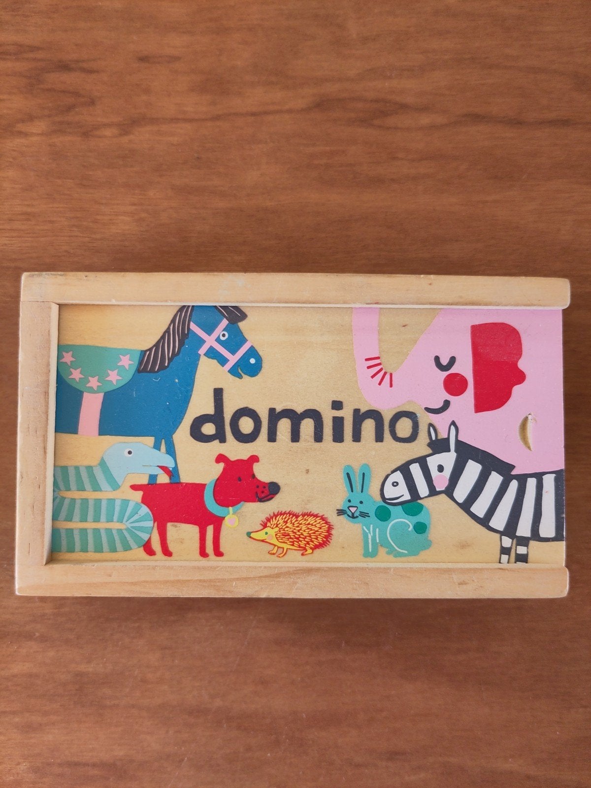 Houten dieren dominoset, Ophalen of Verzenden