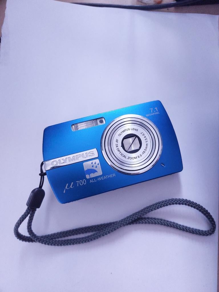 Olympus Mju 700 All-Weather Blue, Compact, Ophalen of Verzenden, Zo goed als nieuw, Olympus