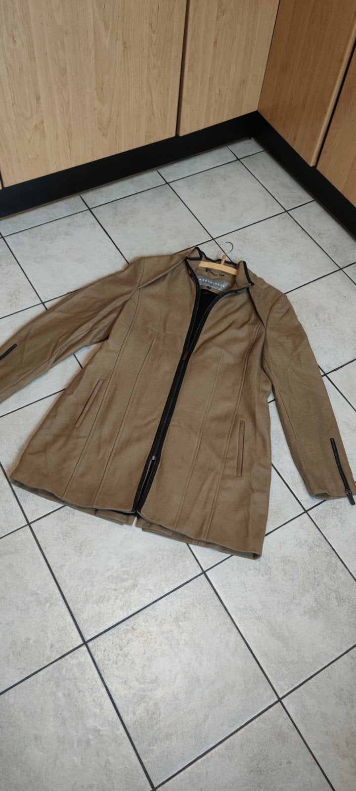 MART VISSER the coat collection jas maat 46, Ophalen of Verzenden, Zo goed als nieuw, Maat 46/48 (XL) of groter, Zwart