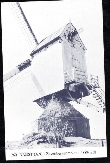 (BG125) Ansichtkaart België molen Ranst (Ons Molenheem 260), Verzamelen, Ansichtkaarten | België, Ophalen of Verzenden, 1960 tot 1980