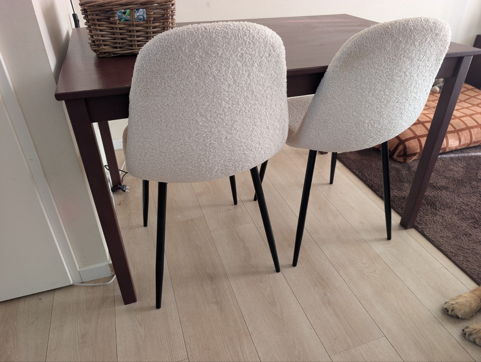 IKEA Grenen Tafel - Burgundy - 75x120 cm, Huis en Inrichting, Tafels | Eettafels, Ophalen, Gebruikt, 100 tot 150 cm, 50 tot 100 cm