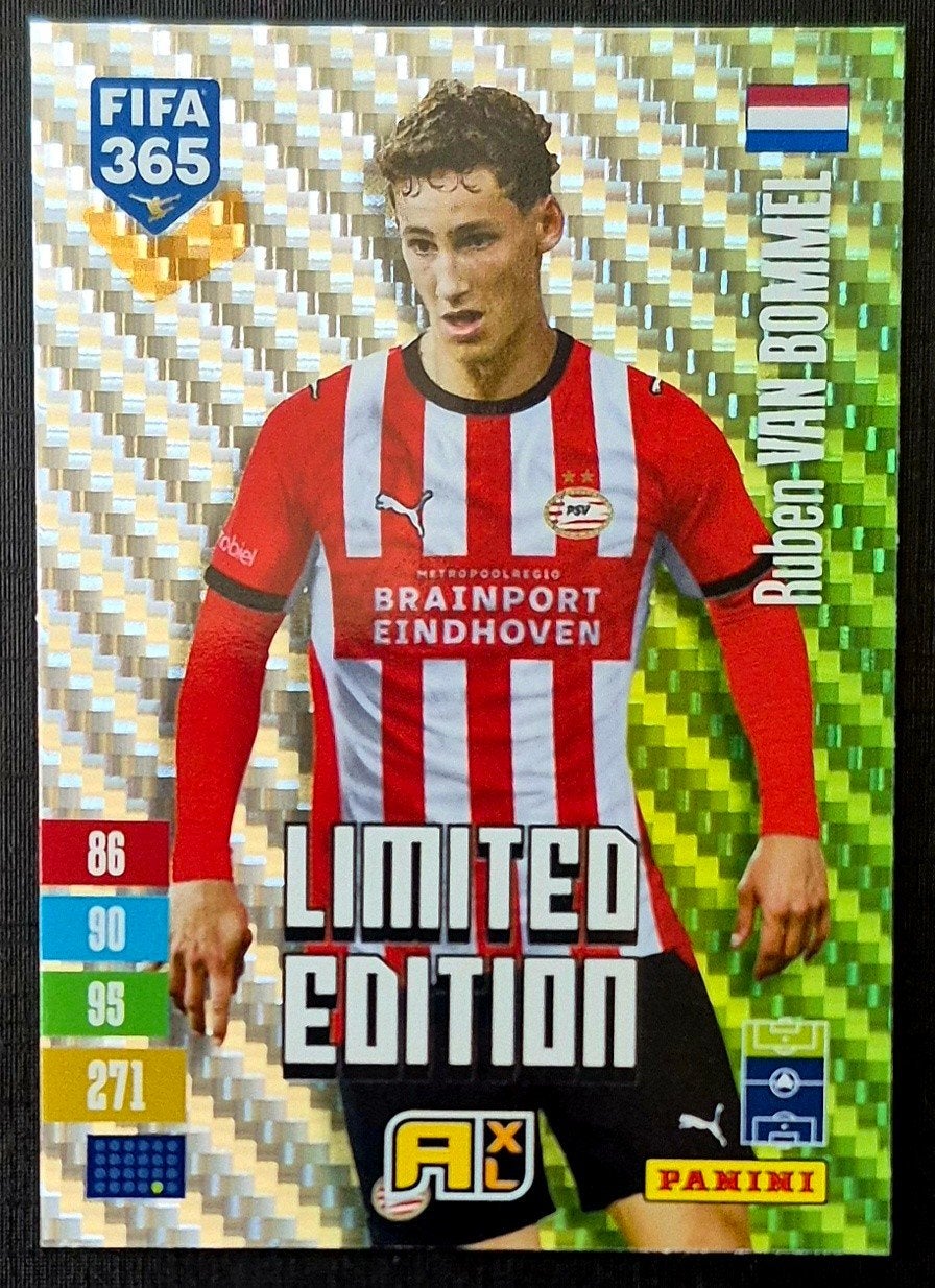 Panini Limited Edition Ruben van Bommel - PSV, 2026/2027, Verzamelen, Ophalen of Verzenden, Zo goed als nieuw, PSV, Poster, Plaatje of Sticker