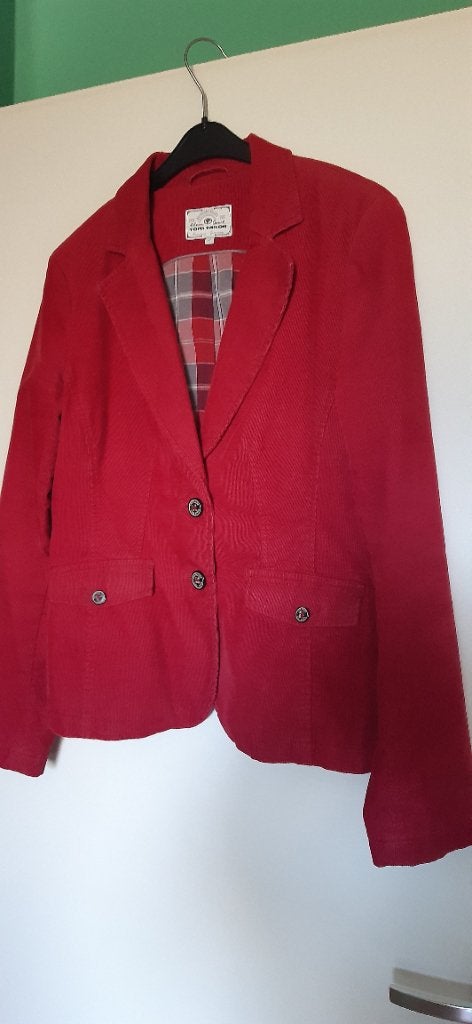 Rode rib jasje maat 40, Jasje, Rood, Ophalen, Maat 38/40 (M)