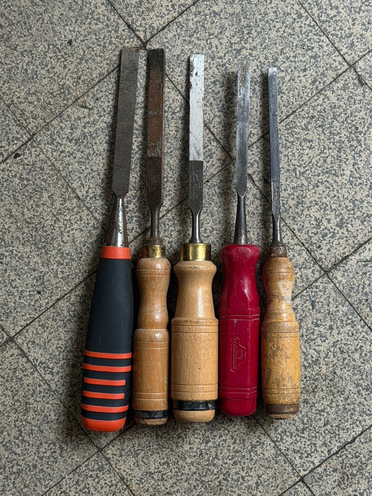 Vintage set steekbeitels Nooit Gedacht & Bahco, Ophalen, Gebruikt