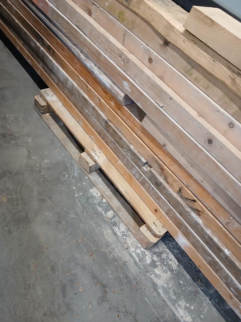 Balkhout, gordingen, balken, Doe-het-zelf en Verbouw, Hout en Planken, Ophalen, Balk, Vuren, 50 mm of meer