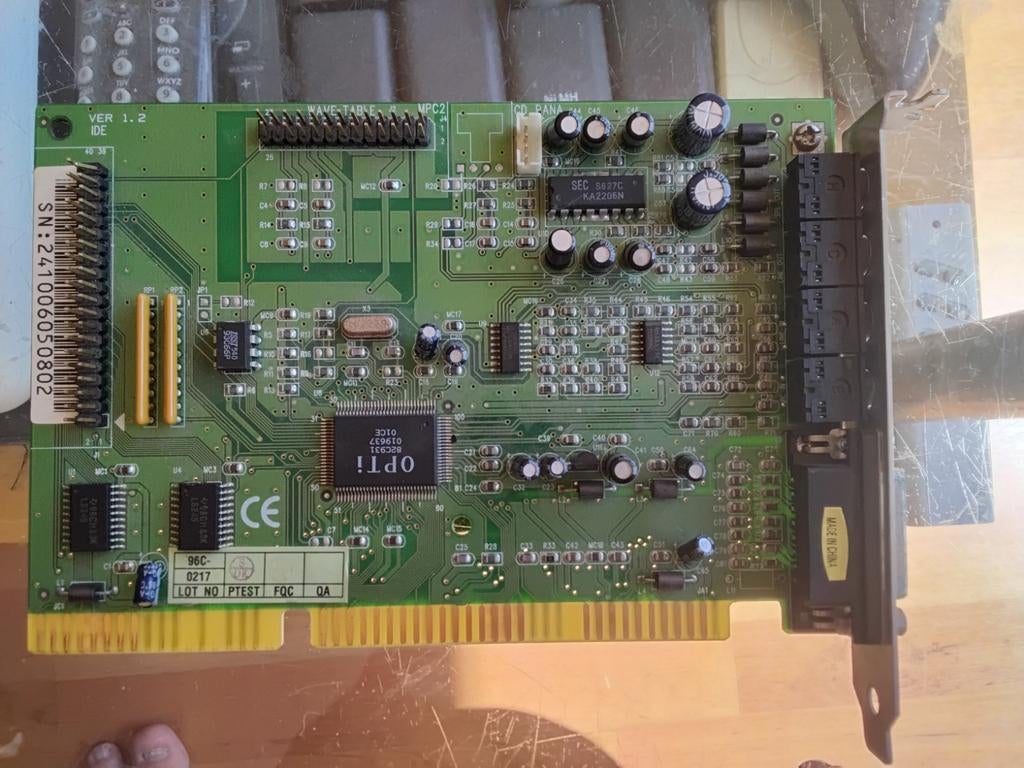 16-bit ISA geluidskaart - Werkend, Computers en Software, Ophalen of Verzenden, Gebruikt, Intern