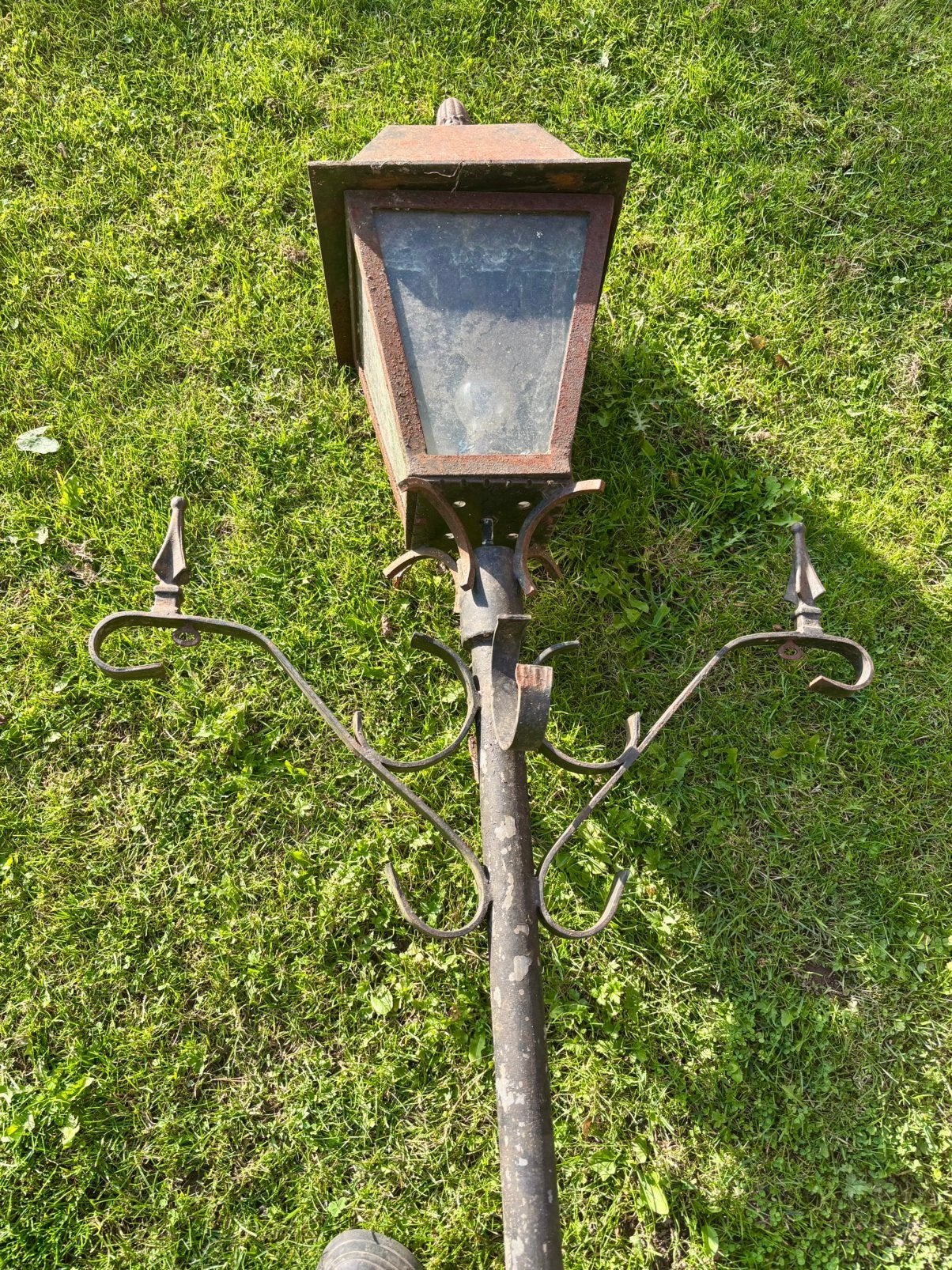 Antieke lantaarn, Tuin en Terras, Ophalen, Gebruikt, Staande lamp, Netvoeding