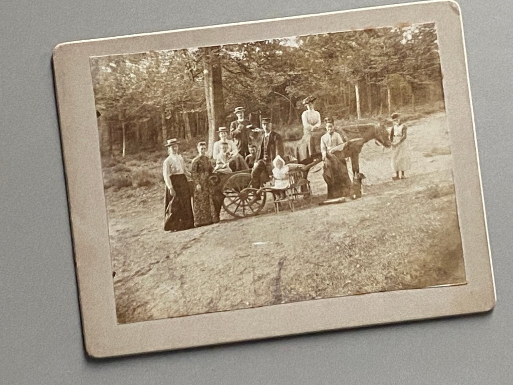 Foto vakantie in Driebergen anno 1885 , Gebruikt, Foto, Ophalen of Verzenden, Voor 1940