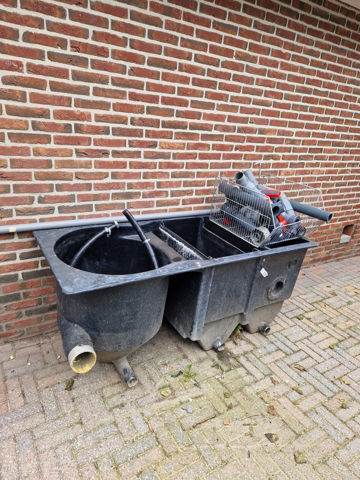 Grote vijverfilter, met kranen, Ophalen of Verzenden, Vijverfilter