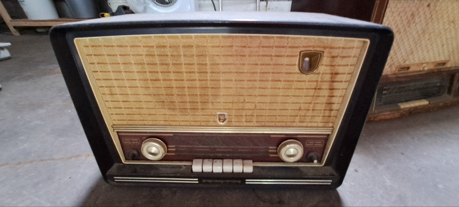 oude lampen radio, Ophalen