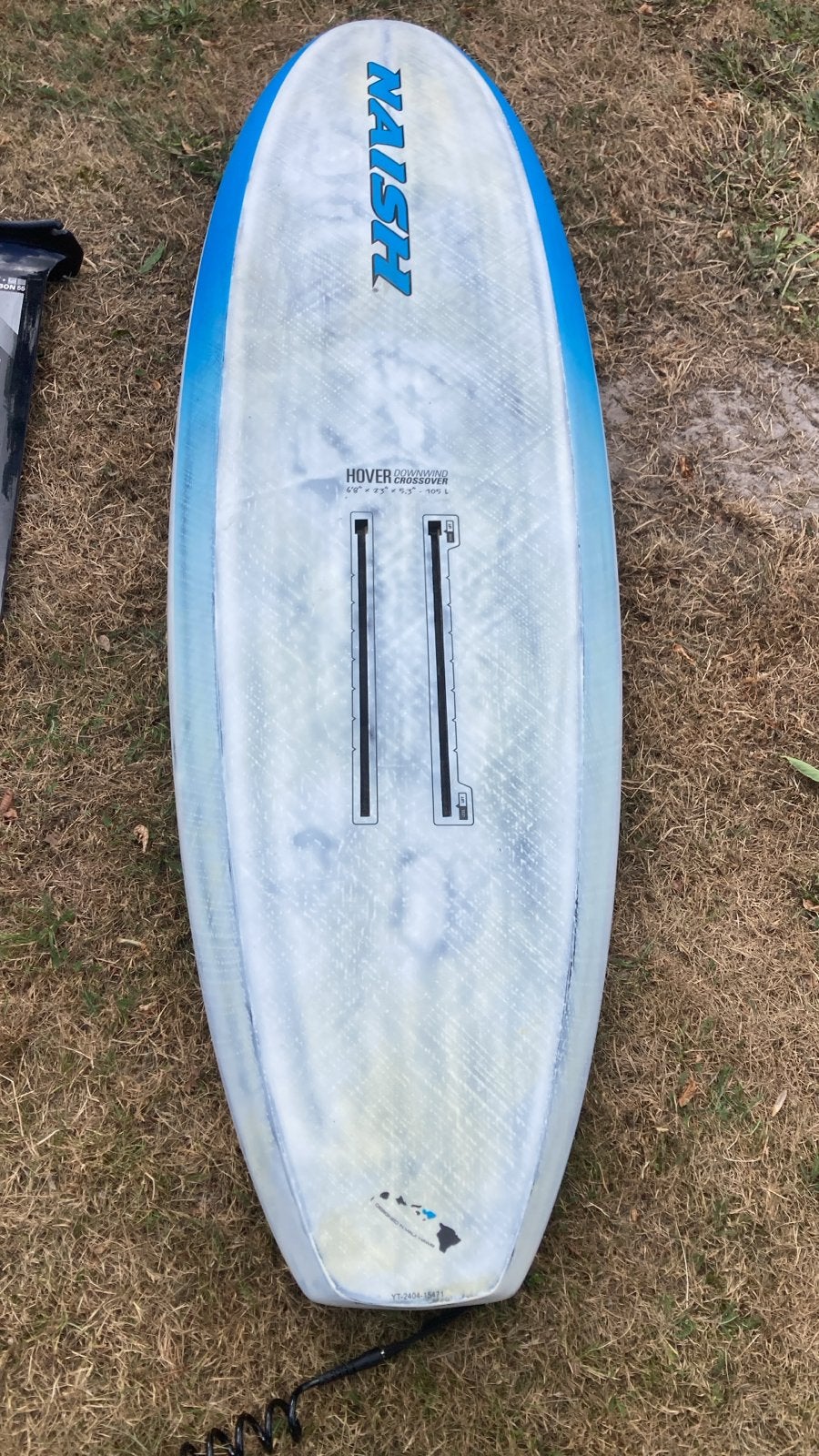 Naish Hover Downwind Crossover Foilboard 105L, Watersport en Boten, Golfsurfen, Gebruikt, Overige typen, Met vinnen, Ophalen