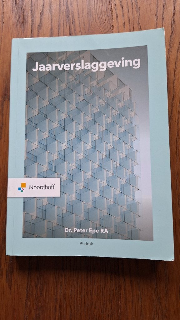 Jaarverslaggeving., Zo goed als nieuw, Peter Epe, Beta, HBO