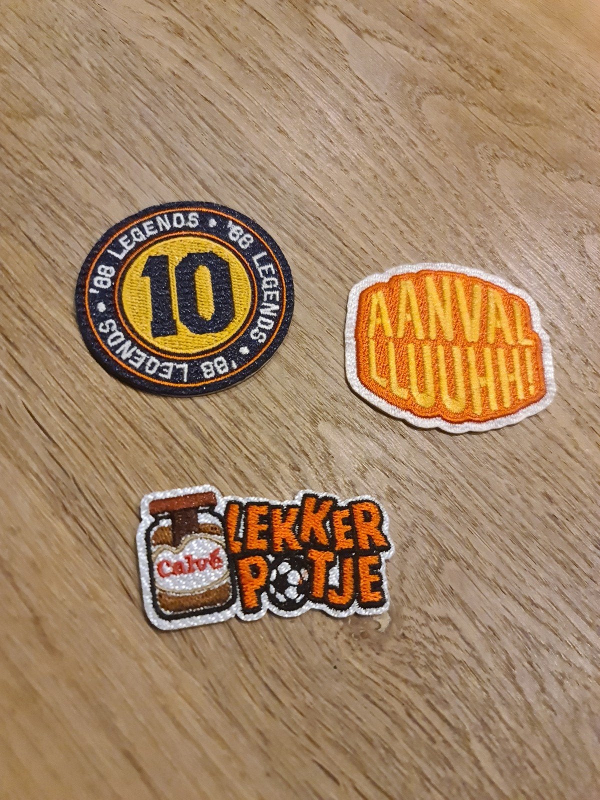 3x Geborduurde Jumbo Juichjack Patches: Voetbal, Ophalen of Verzenden, Nieuw, Overige typen