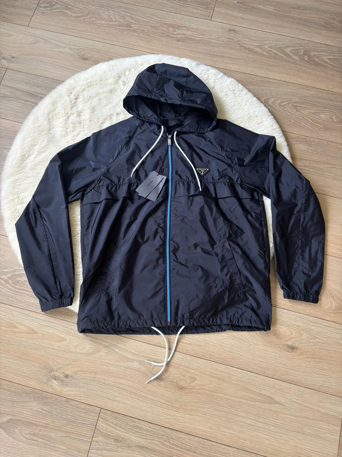 Prada jas maat M, Kleding | Heren, Jassen | Zomer, Ophalen of Verzenden, Nieuw, Maat 48/50 (M), Blauw
