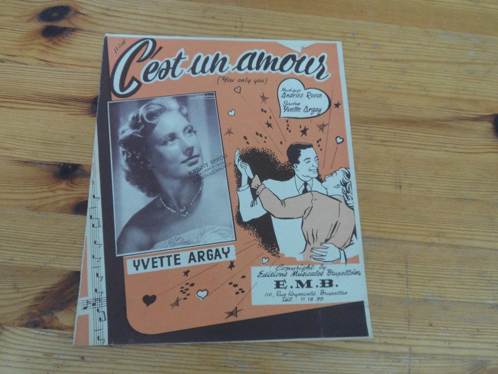 C'est un amour - andries roose / yvette argay, Gebruikt, Gitaar, Ophalen of Verzenden, Artiest of Componist