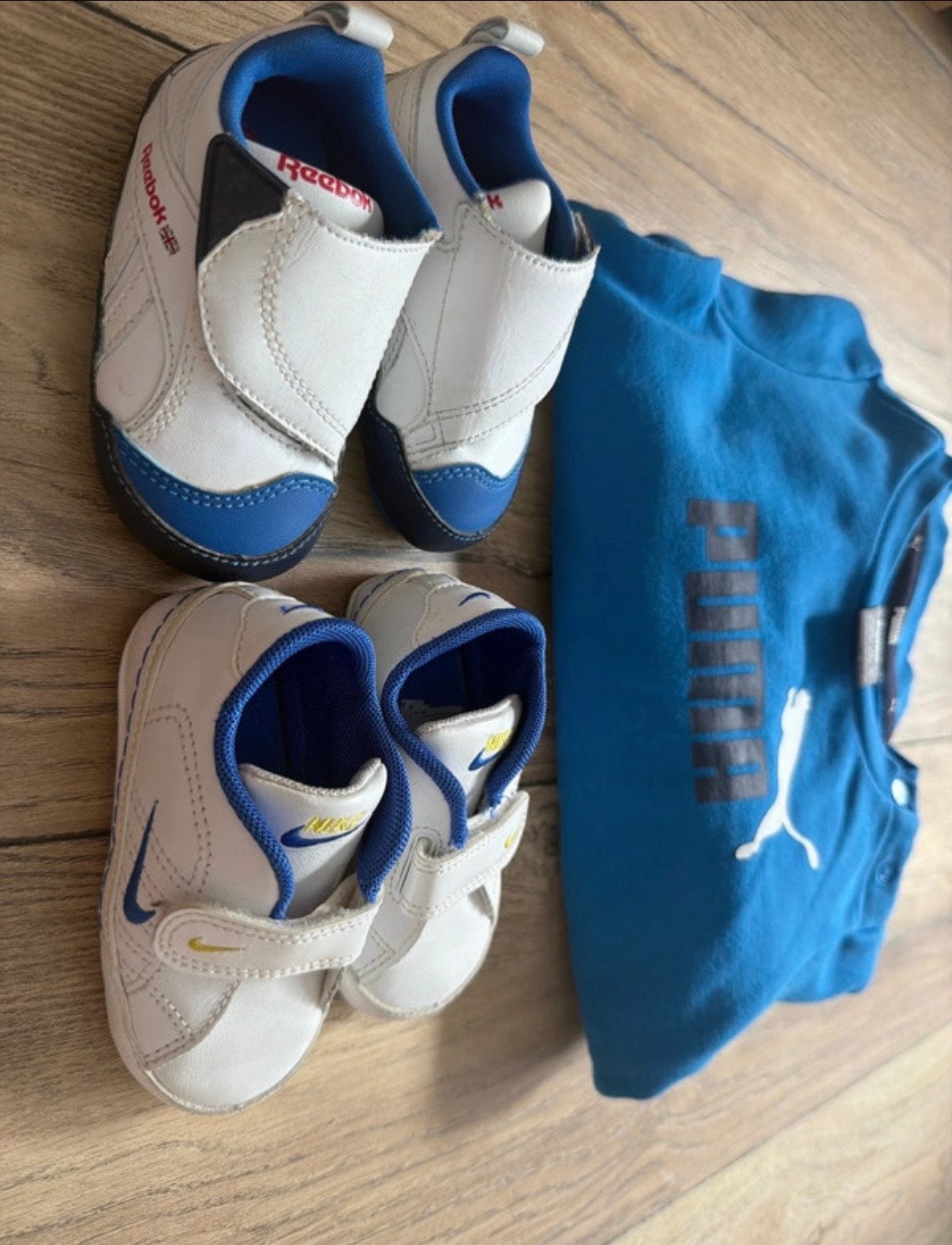 Puma trainingspak maat 74 en 4 paar schoenen (Nike, Reebok), Ophalen of Verzenden, Zo goed als nieuw, Jongetje of Meisje, Setje