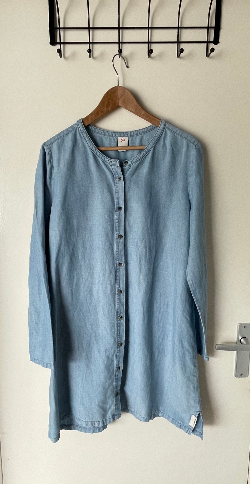Penn&Ink blouse/ jurk, mt 42, Ophalen of Verzenden, Gedragen, Maat 42/44 (L), Blauw