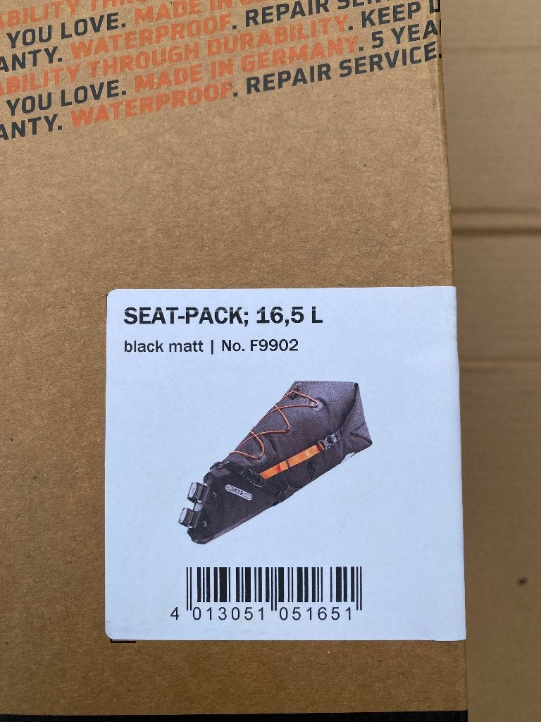 ortlieb seat-pack 16.5 liter. Nieuw in doos F9902, Ophalen of Verzenden, Nieuw, ORTLIEB