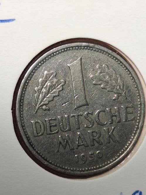 DUITSLAND 1 mark 1950 F (#71), Ophalen of Verzenden, Duitsland, Losse munt