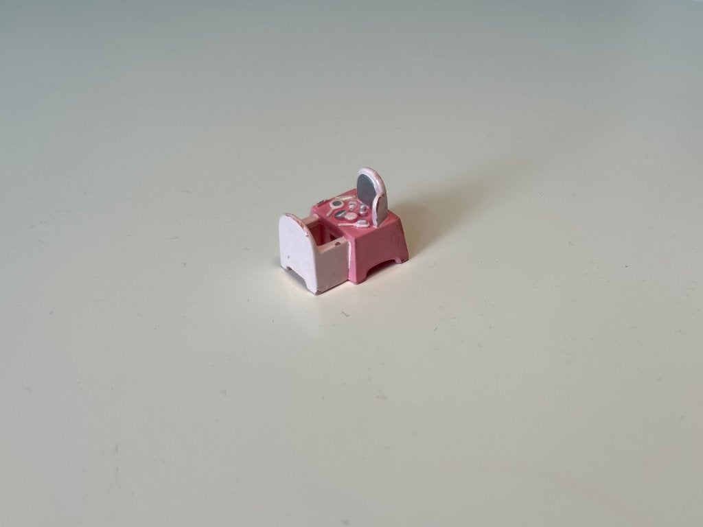 Vintage Polly Pocket Dressing Table Ring opzetstukje 1989, Ophalen of Verzenden, Gebruikt