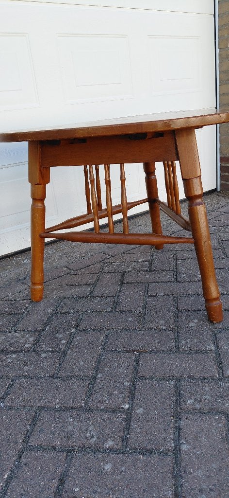 Retro driehoek salon tafel of planten tafel, Ophalen, 50 – 75, Gebruikt, 100 tot 150 cm
