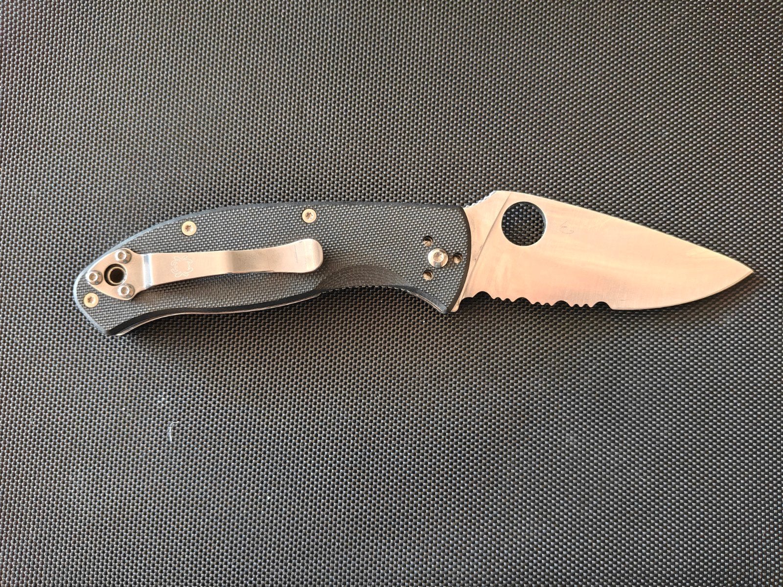 Spyderco tenacious 8cr13mov, Ophalen of Verzenden, Gebruikt