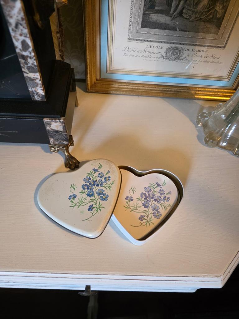 Brocante blikje met notitieblaadjes, Antiek en Kunst, Ophalen of Verzenden