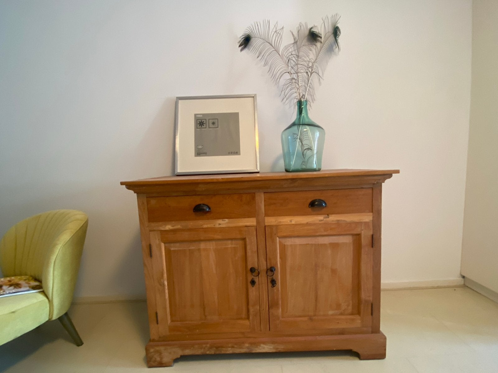 Teak dressoir / kast in zeer goede staat, Ophalen, 100 tot 150 cm, Teakhout, Zo goed als nieuw