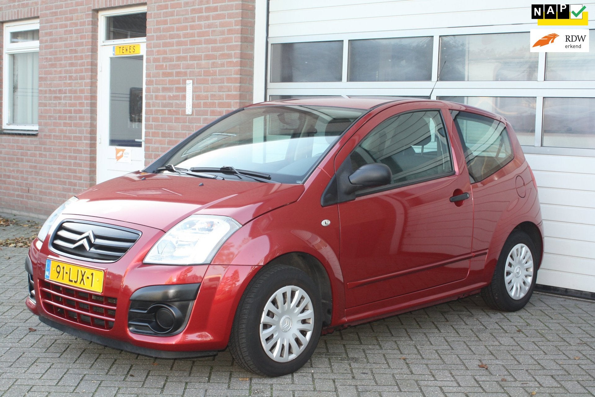 Citroen C2 1.4i Furio Nederlandse Auto, Nap, Airco, 1Ste eig, Voorwielaandrijving, 450 kg, 4 cilinders, 965 kg