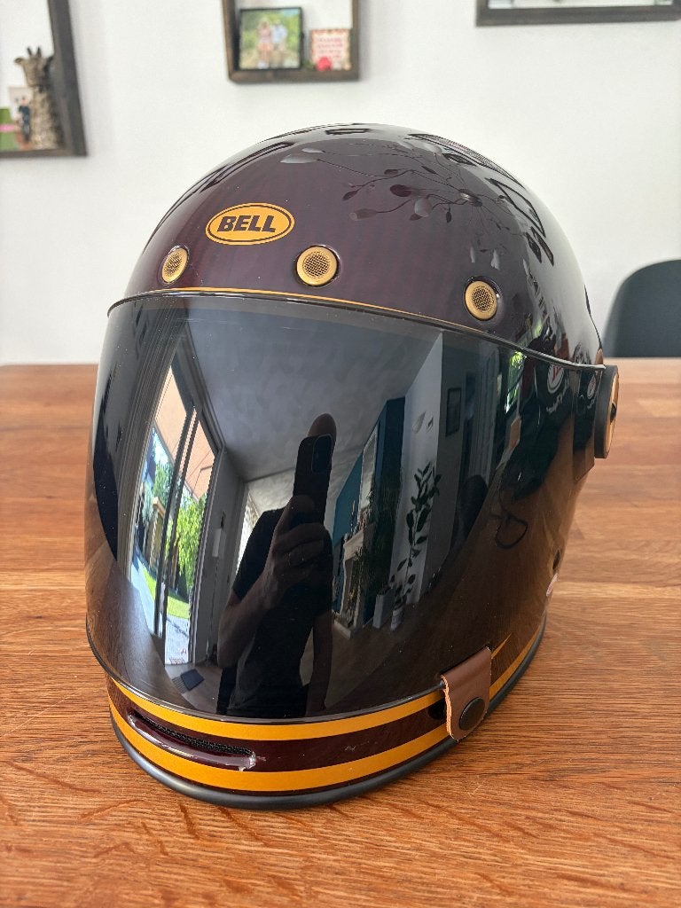 Bell Bullitt Carbon Motorcycle Helmet, Motoren, Kleding | Motorhelmen, Dames, Jethelm, L, Tweedehands