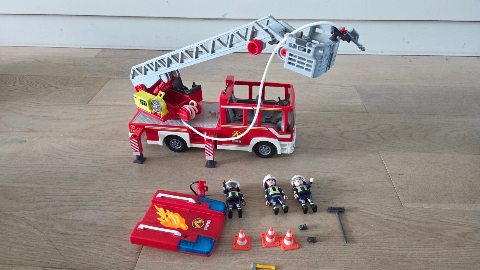 Playmobil City Brandweer Ladderwagen 9463, Gebruikt, Complete set, Voertuig, Ophalen of Verzenden