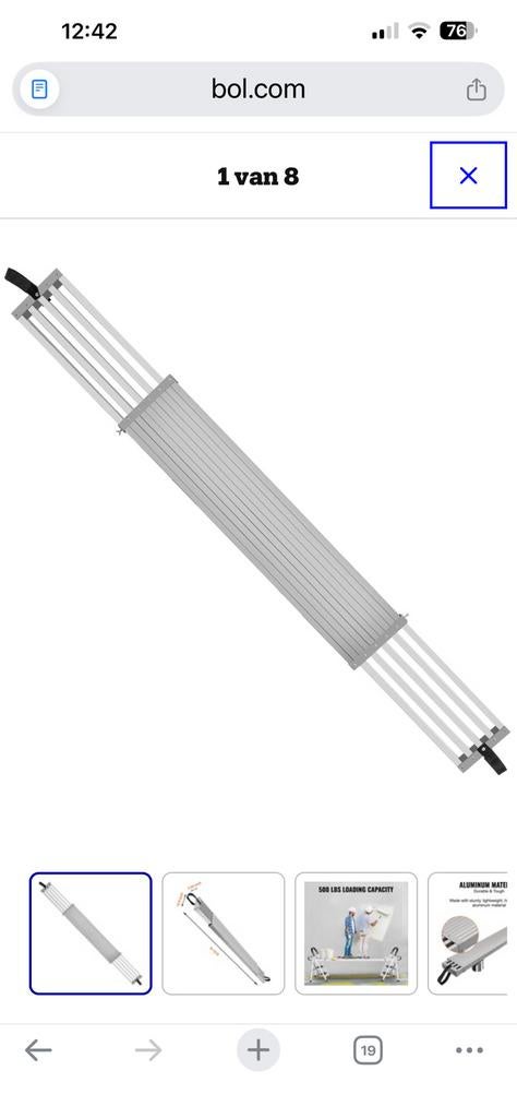 Steigerplank Loopplank Telescopische Plank Steiger Aluminium, Ophalen, Nieuw, Overige typen, 5 meter of hoger