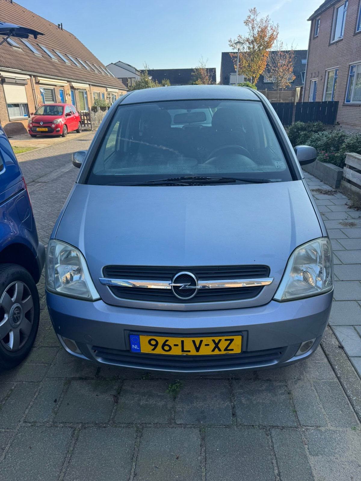 Opel Meriva 1.6 8V 2003 Grijs, Auto's, 4 cilinders, Origineel Nederlands, 1200 kg, Handgeschakeld