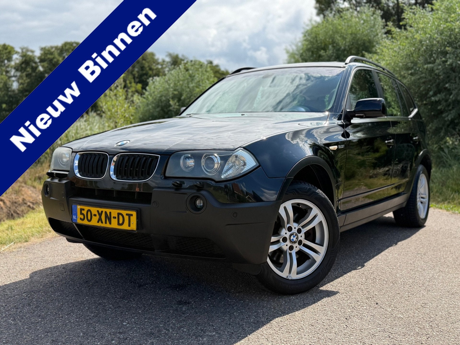 BMW X3 2.5i / Panoramdak / Leder / Trekhaak / Youngtimer / C, Beige, Zwart, Leder, Bedrijf