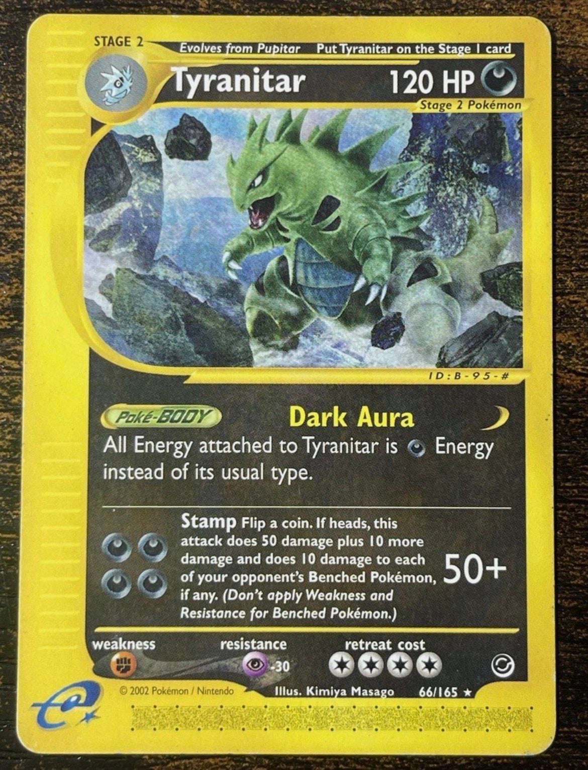 Tyranitar 66/165 Rare Expedition Base Set Non Holo Pokemon, Verzenden, Zo goed als nieuw