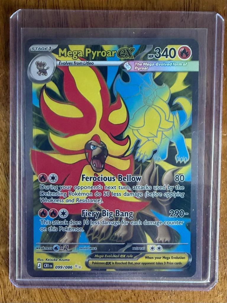 Chaos Rising Pyroar EX 099/086, Ophalen of Verzenden, Nieuw, Losse kaart, Foil