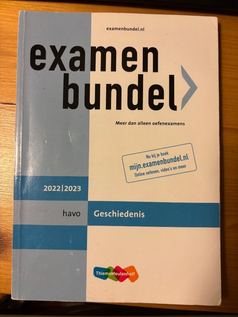 studieboek examenbundel geschiedenis 2022/2023 Havo, Boeken, Schoolboeken, Ophalen, Geschiedenis, Zo goed als nieuw, HAVO
