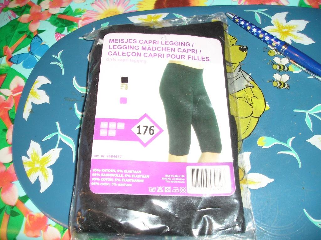 Kinderkleding mt 176: zwarte caprilegging, Ophalen of Verzenden, Nieuw, Meisje, Overige typen