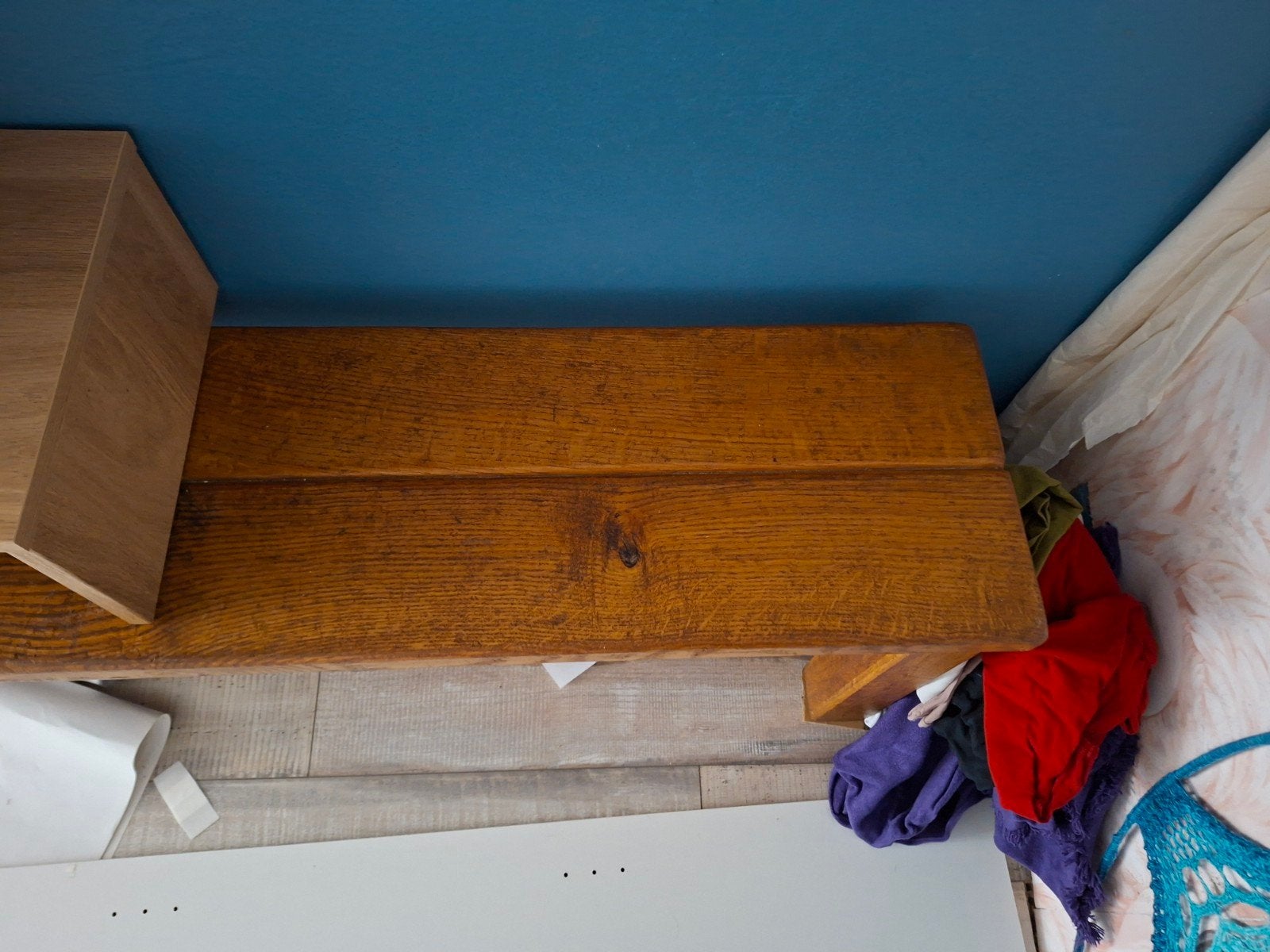 Houten bankje 160/180 cm lang, Ophalen of Verzenden, Minder dan 75 cm, Tweepersoons, 150 tot 200 cm