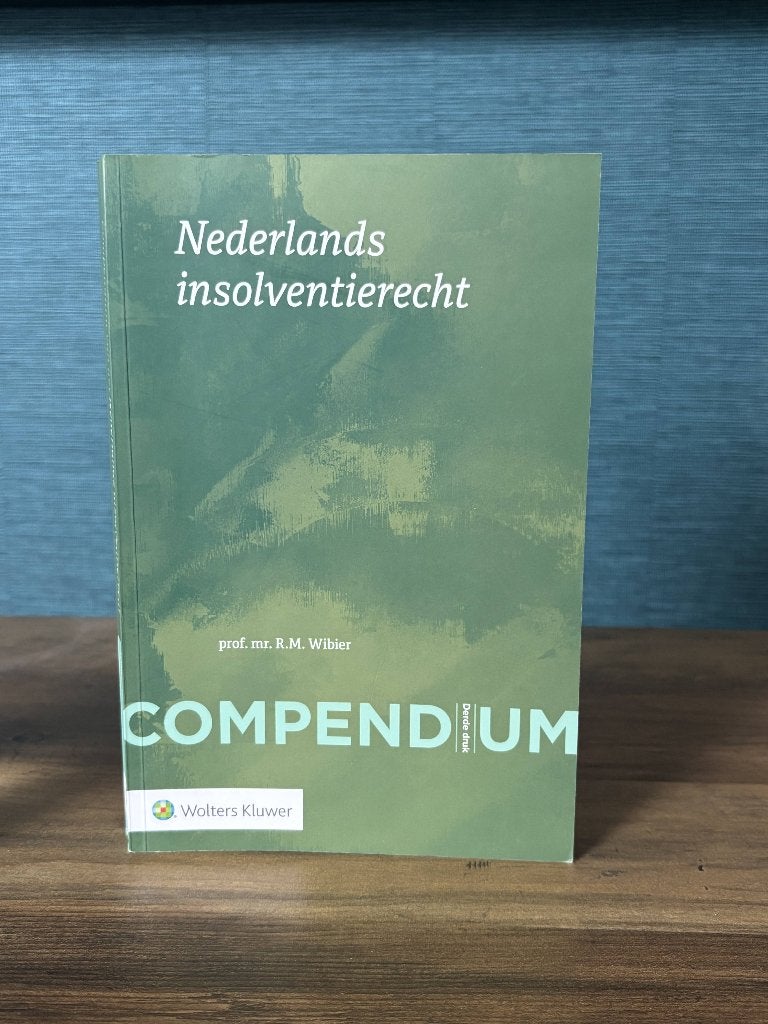 Nederlands Insolventierecht compendium derde (3e) druk, Verzenden, Nieuw, R.M. Wibier, WO
